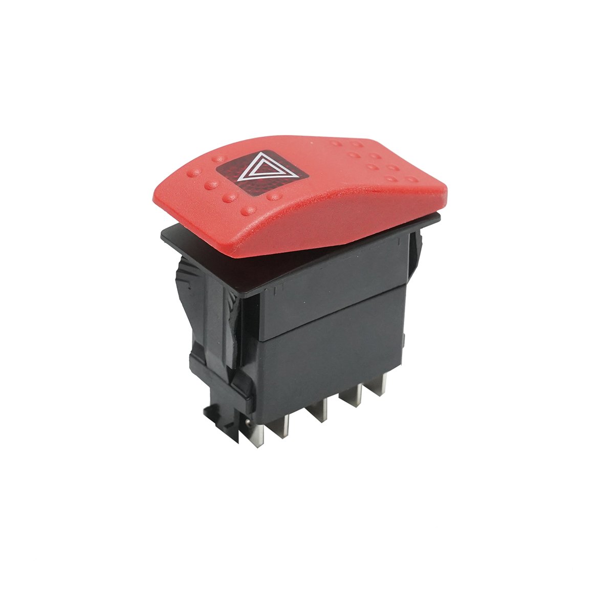 Intrerupator avarii 12V, 6 pini JCB 3CX, 4CX cod OEM 701/60003, 115/B50015